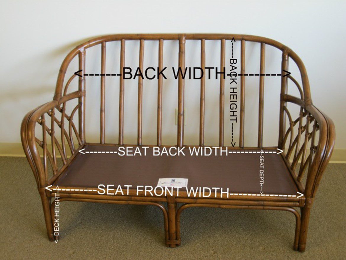measuring for loveseat cushion