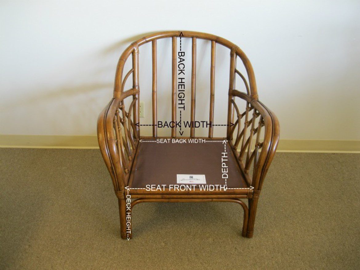 Custom Deep Seating Rattan or Wicker Chair Cushions